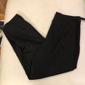 Talbots black Hollywood side zip straight leg pants